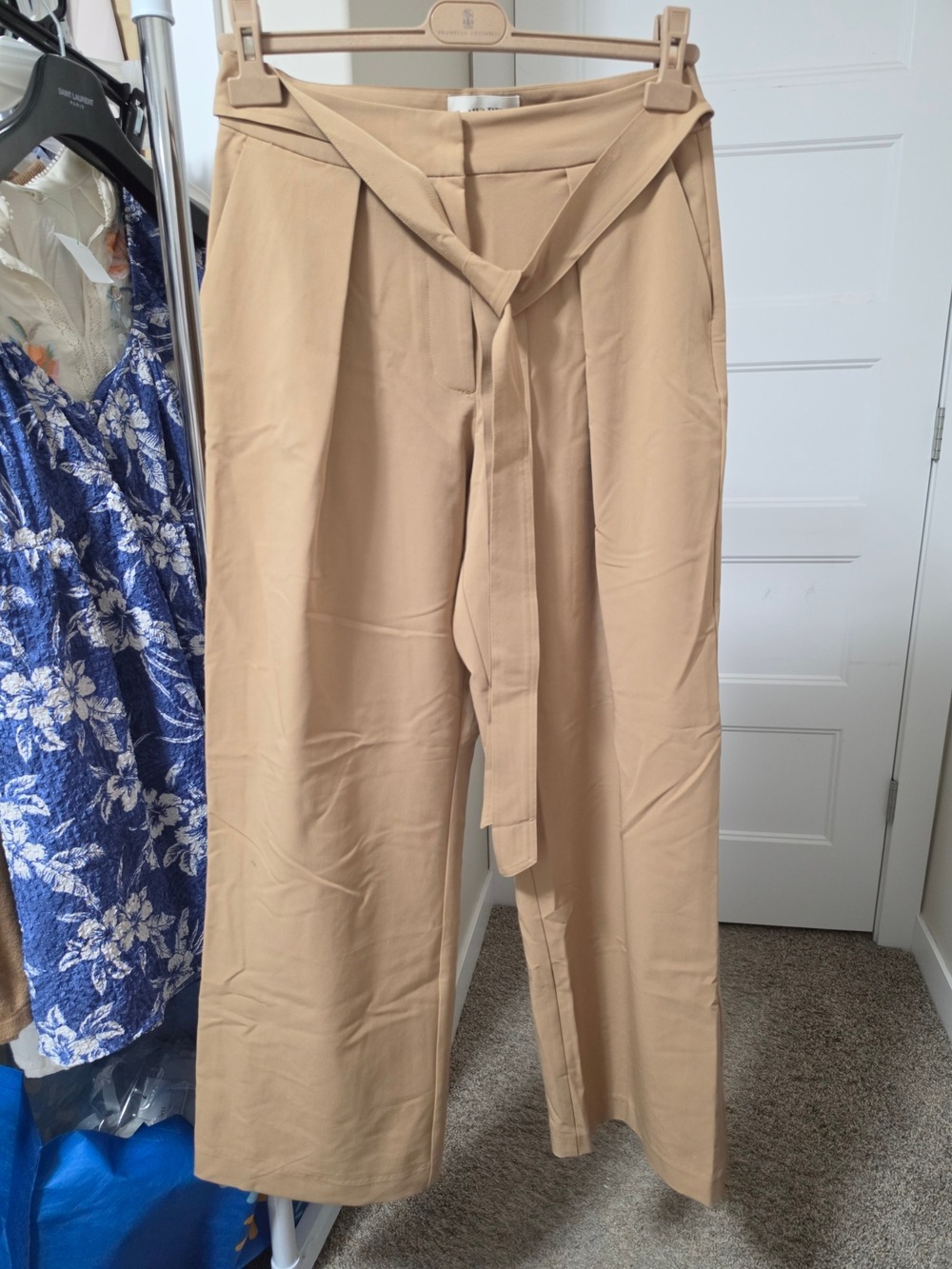Asos Camel Wide Leg Pants US 6